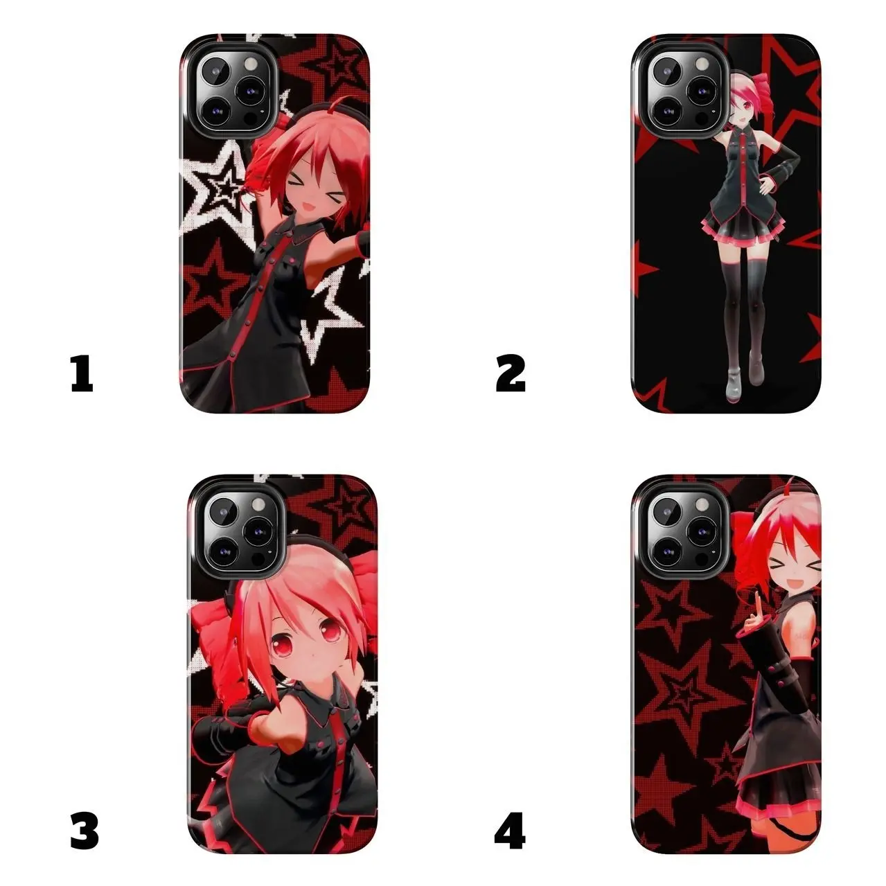Kasane Teto Phone Case v2 Touch - UTAU Idol Character | Anime Vocal Synth Fan Case Compatible with iPhone 17, 16, 15, 14, 13, 12, 11, X & Samsung Galaxy 0JS
