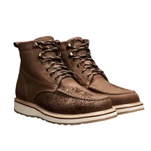 Aztec Force Brown Leather Work Boot