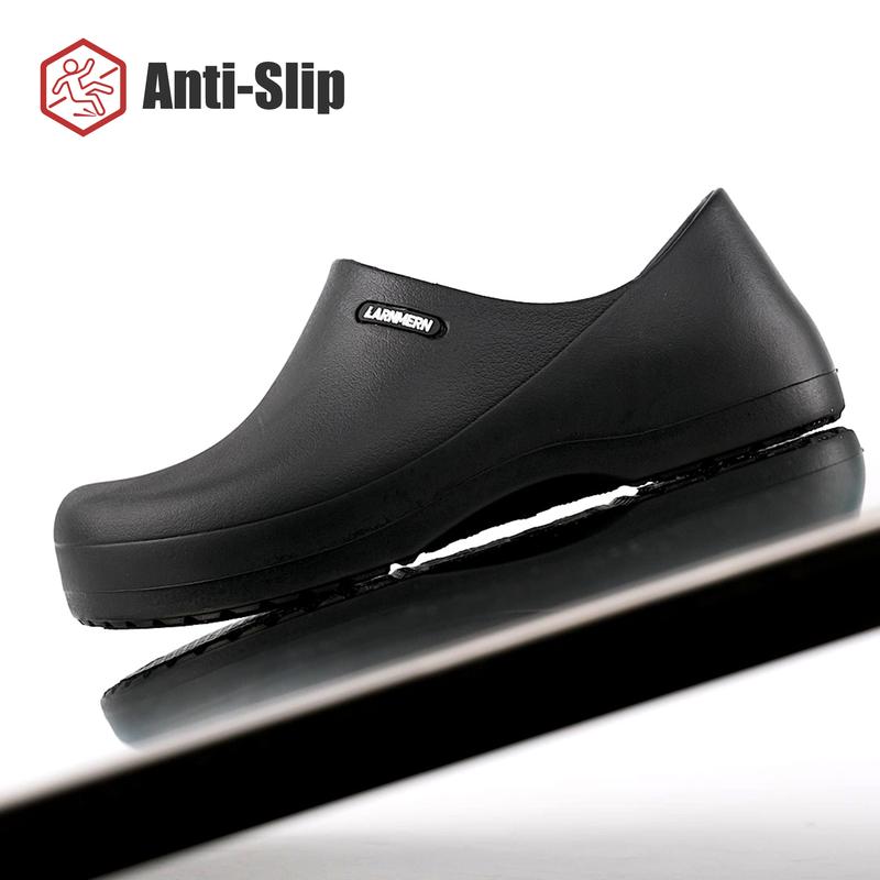 Anti-slip Waterproof Work Shoes Oil-Resistant Chef Nurse Slippers Lightweight Cushioned Wide Toe All Seasons Hospital Kitchen Restaurant #Springfresh