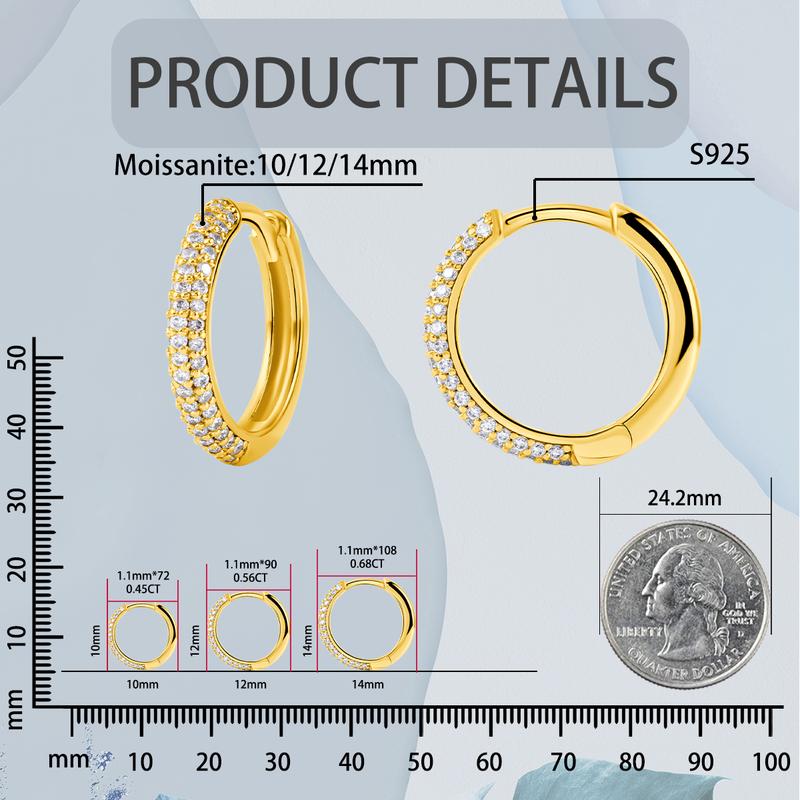 Delzzad 18K Gold-Plated Huggies Earrings Lab-Created Moissanite Earring S925 Sterling Silver Moissanite Jewelry Perfect Birthday Mother’s Day Christmas Gift for Men Women Wedding Set Delzzad 18K Gold-Plated Huggies Earrings Lab-Created Moissanite Earring S925 Sterling Silver Moissanite Jewelry Perfect Birthday Mother’s Day Christmas Gift for Men Women Wedding Set