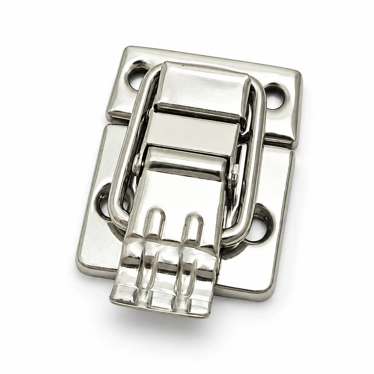 1.65x1.18 in Silver-Tone Iron Mini Toggle Latch Set, Small Metal Draw Latch for Box, Cabinet, Toolbox, 2/4/8/12PCS Hardware for DIY, Home Repair