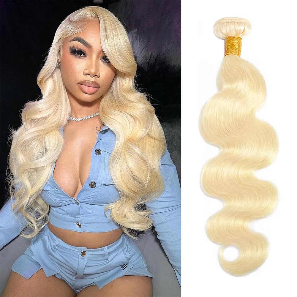 613 Bundles Blonde Bundles Human Hair  613 Body Wave bundles 100% Unprocessed glossy hair bundles 10A Grade Brazilian Virgin Human Hair Bundles 3 Bundle Human Hair hair extensions summervibes