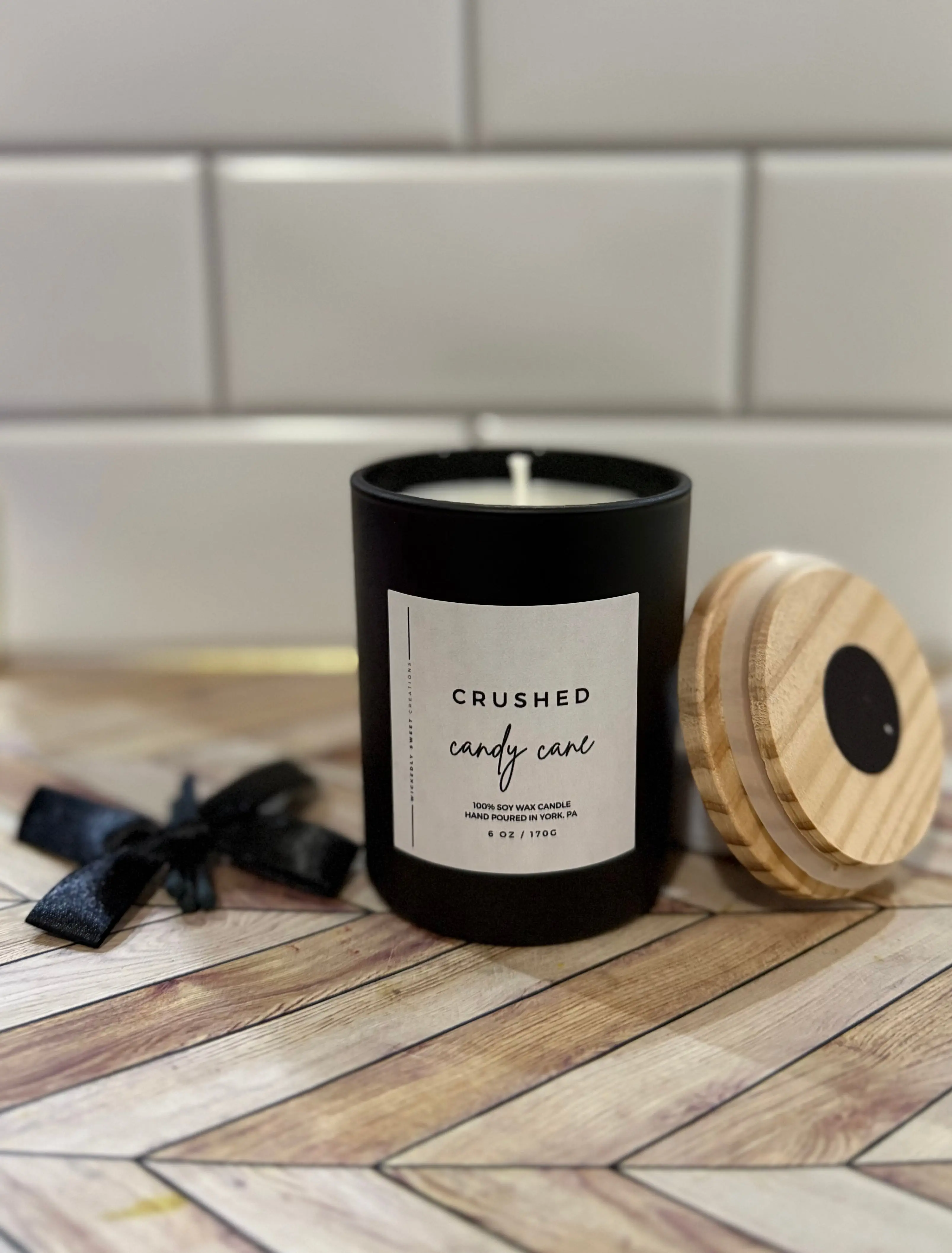 Crushed Candy Cane Candle