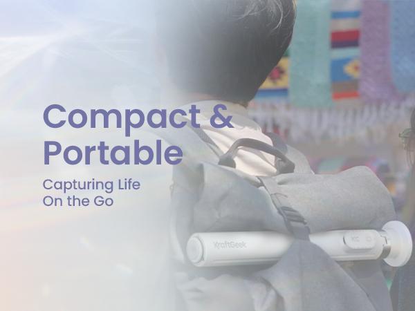 KraftGeek JustTap Magnetic 66" Selfie Stick Tripod for iPhone & Android Phones, Compatible with MagSafe, Fits iPhone 12/13/14/15/16 Series & iPad, MagSafe Case & Other Phones with Metal Ring, With Rechargeable Wireless Remote