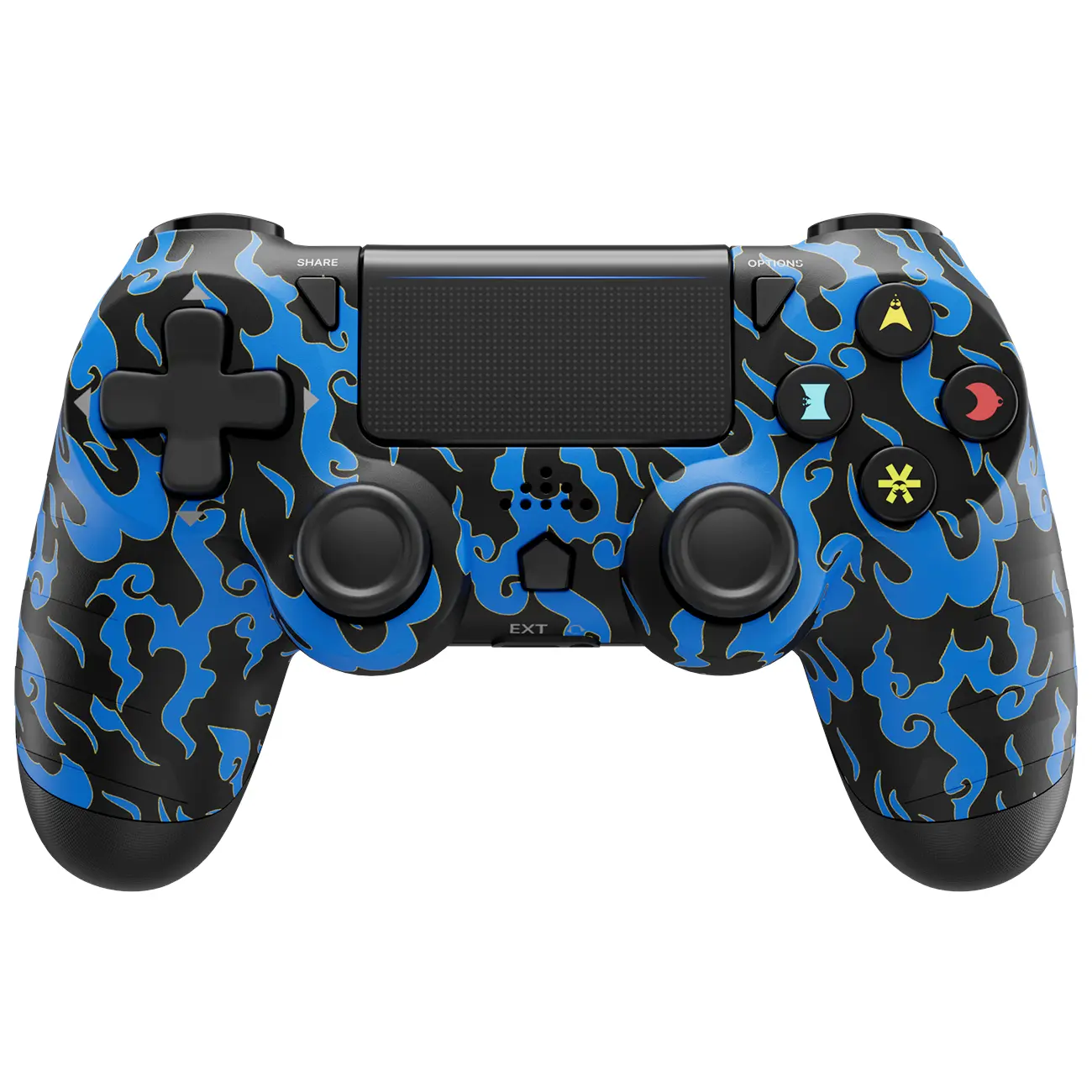 Wireless Controllerfor PS4 Games, PC, Android, iOS, with Dual Vibration, 6-Axis Motion Sensor, Audio Jack, Trackpad