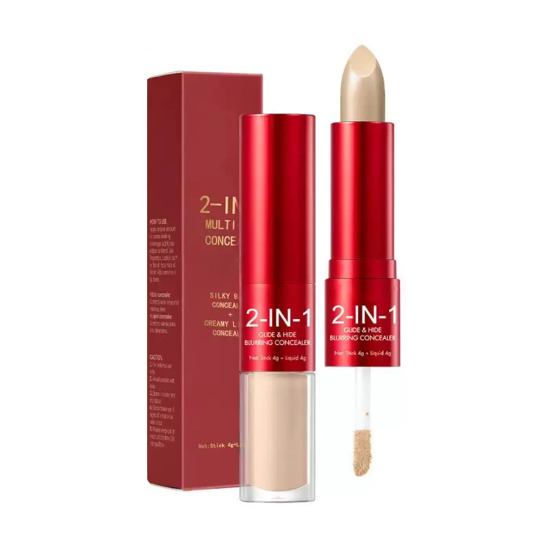 Glide & Hide Dual Concealer and Foundation 2-in-1 Stick l Lightweight Coverage, Flawless