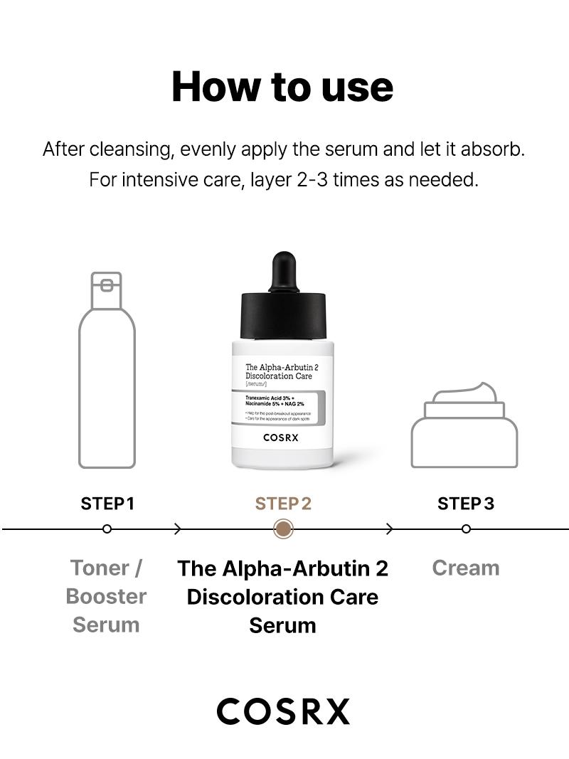 [COSRX Official] The Alpha Arbutin Discoloration Care 2 Serum (50ml) | MILD BUT HIGH-CONCENTRATION SERUM FOR HYPERPIGMENTATION & SCARS