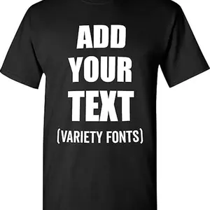 Classic Custom Personalized Cotton T-Shirt/Sweatshirt — Add Your Own Text for Men & Women