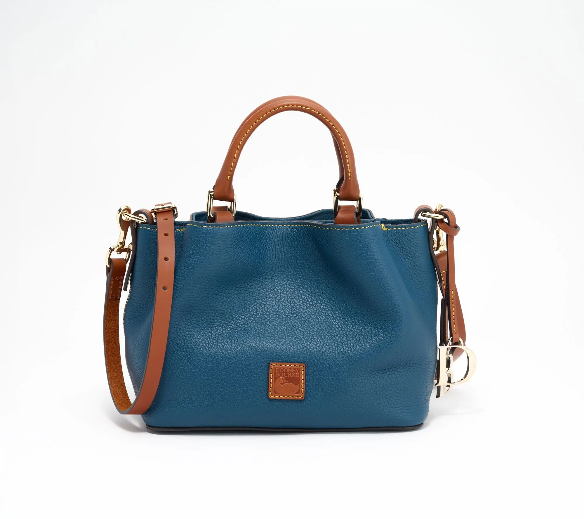 Dooney & Bourke Pebble Leather Mini Barlow Top Handle Satchel