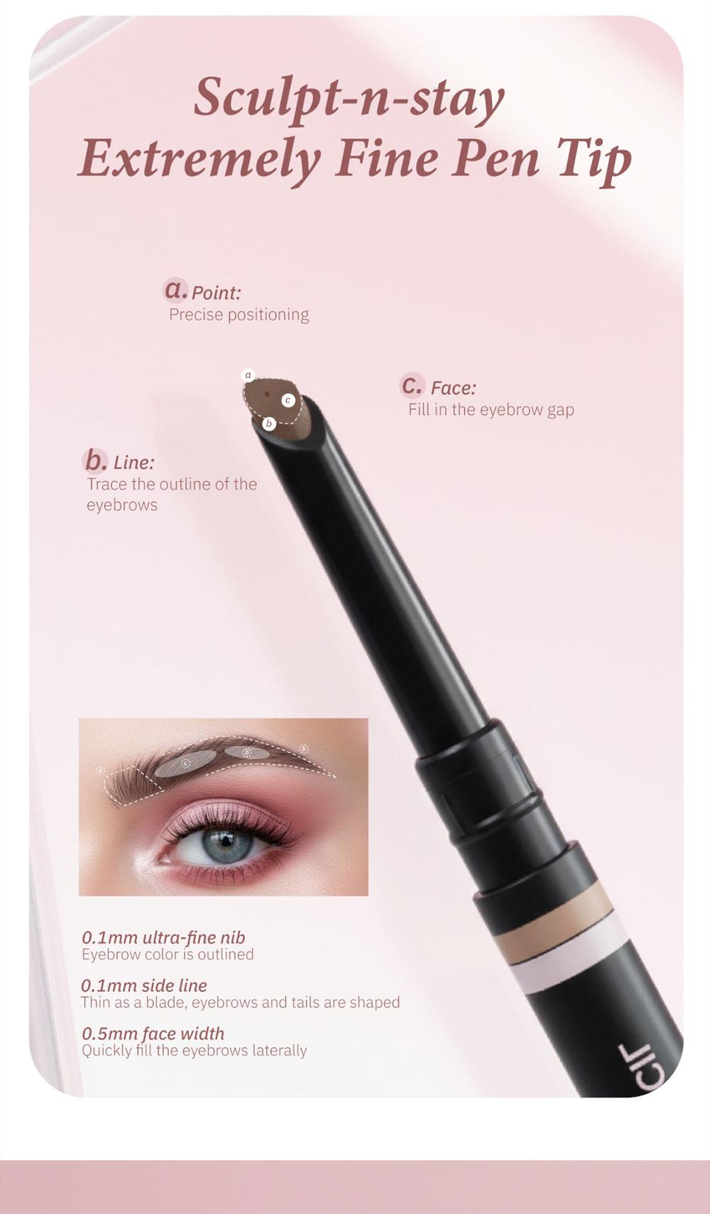 uCoolMe Smooth Machete Eyebrow Pencil, 1 Count Long Lasting Real Hair Brow Pencil, Waterproof Blade Eyebrow Pencil –Eye Brow Makeup Tool, Makeup Accessories, Cosmetic Product for Women 24H Stay, No Smudge, Easy Natural Brows TikTokShopHolidayHaul