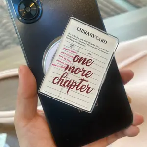 One More Chapter Library Card MagSafe Kindle Grip – Magnetic Phone & eReader Holder, Book Lover Gift