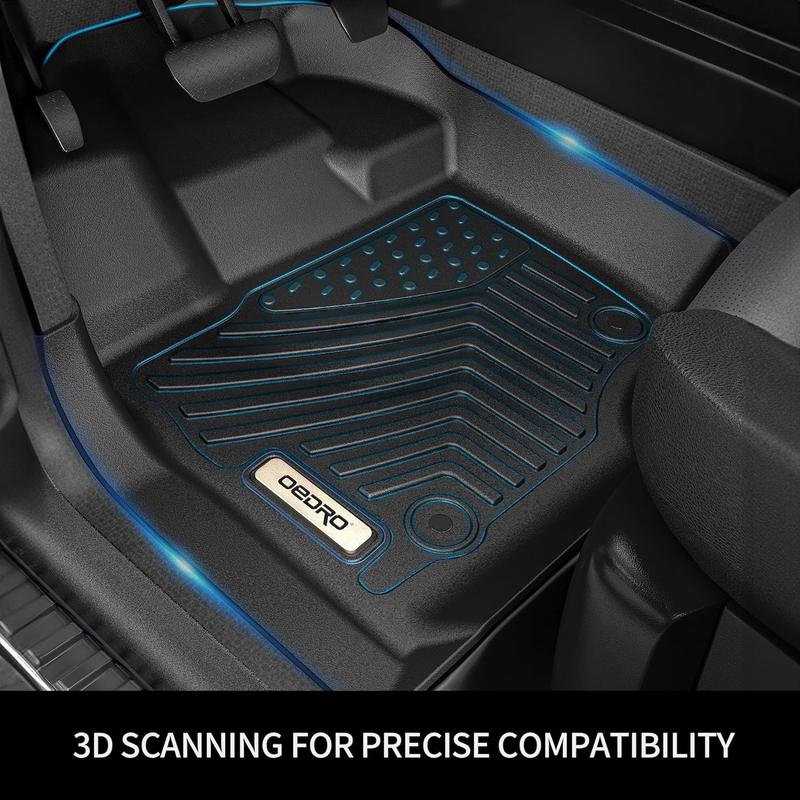 YITAMOTOR Floor Mats Fit for 2018-2024 Toyota Camry, NOT for Hybrid & AWD Models, TPE All Weather Floor Liners Custom Fit for 2024 Toyota Camry L/LE/SE/TRD/XLE/XSE, Black