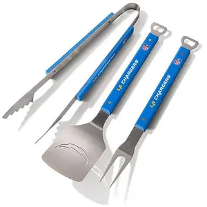 Football Fan Shop Officially Licensed NFL Spirit Series 3-piece BBQ Set - Chargers