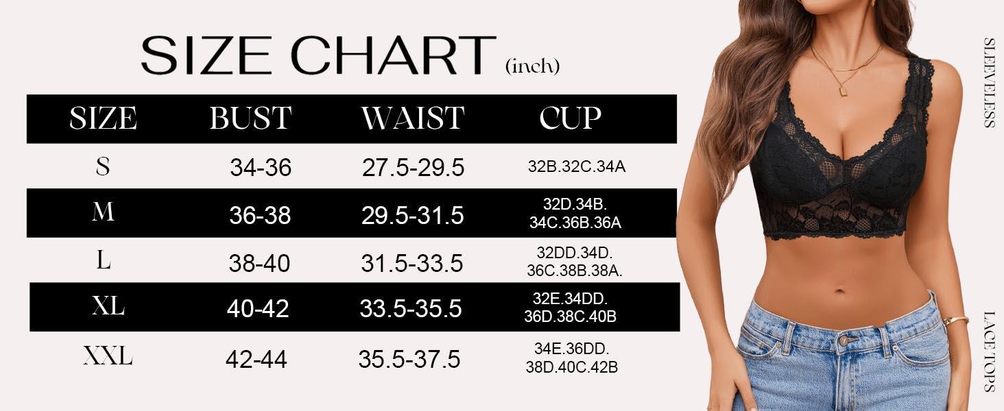 Avidlove Bralettes for Women Lace Bra Non Padded Longline Bralette Deep V Triangle Everyday Lingerie Bras