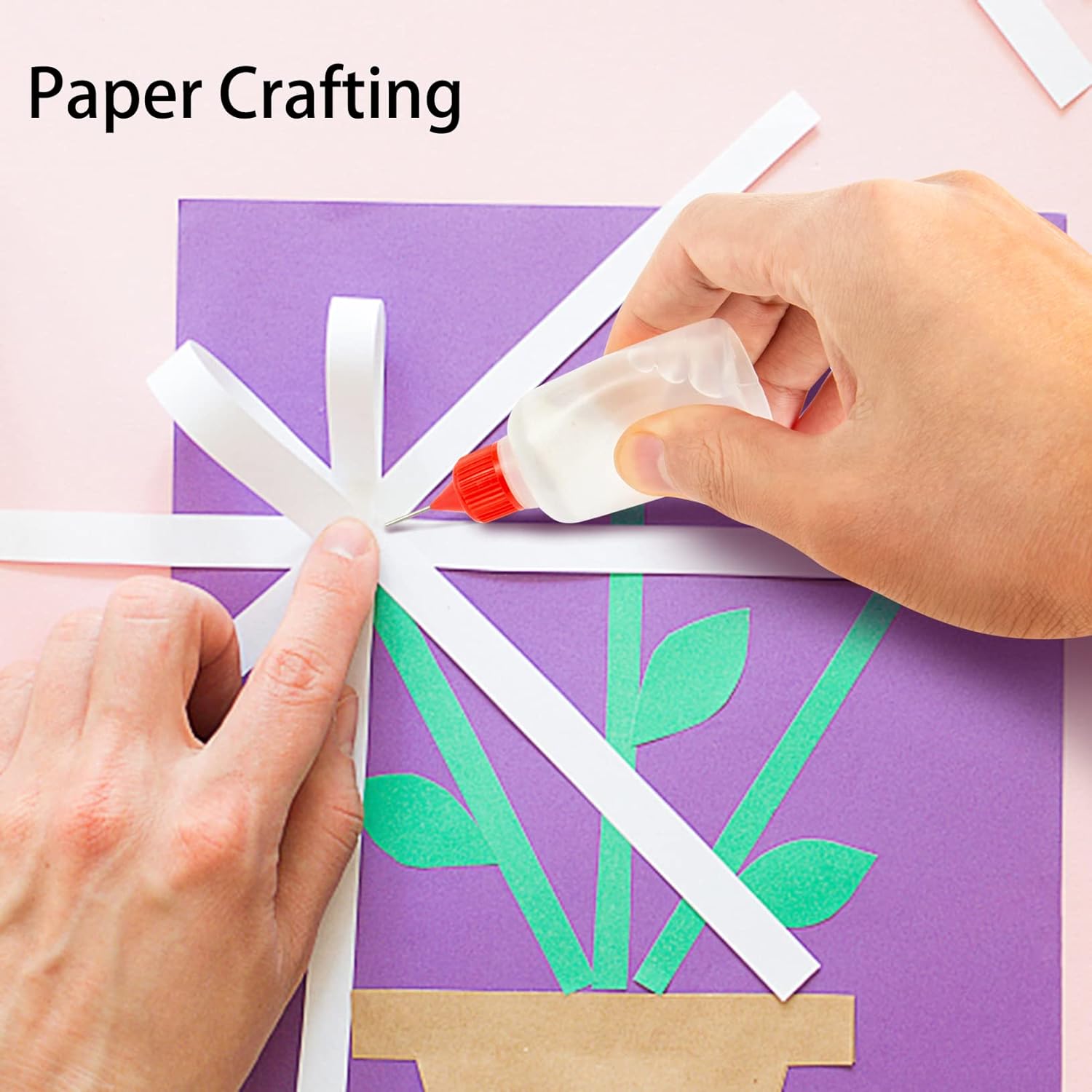 18PCS Precision Needle Tip Glue Applicator Bottles, 6 Color 30ML/1 OZ Fine Needle Tip Squeeze Bottle with Mini Funnel for DIY Paint Paper Quilling Craft Glue Ink Liquid Acrylic Painting