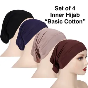 Set of 4 Inner Underscarf Headband Hijab “Basic Cotton”