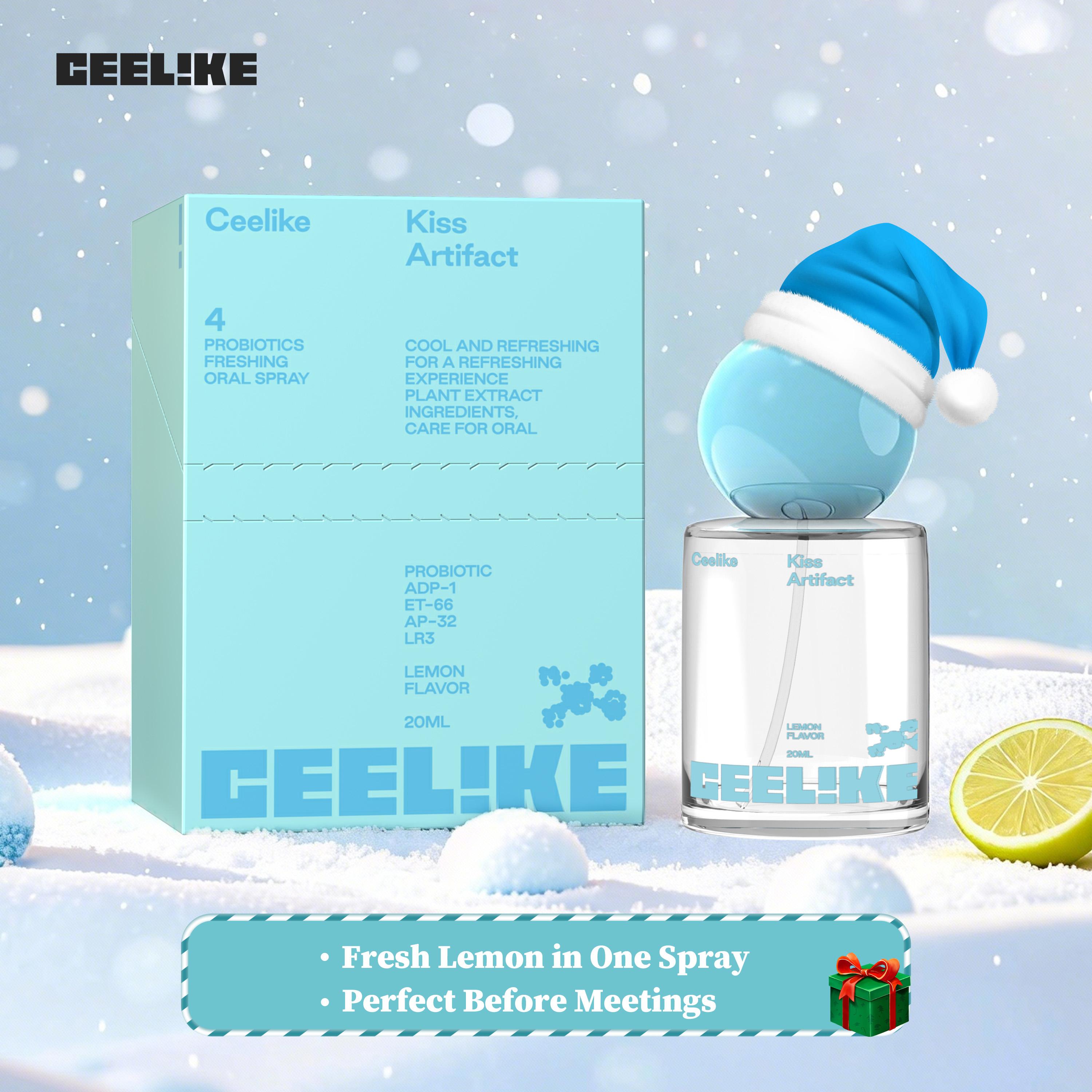 CEELIKE Probiotic Lemon Oral Spray | 20ml for Long-Lasting Freshness & Oral Health | Sugar-Free & Portable Breath Freshener