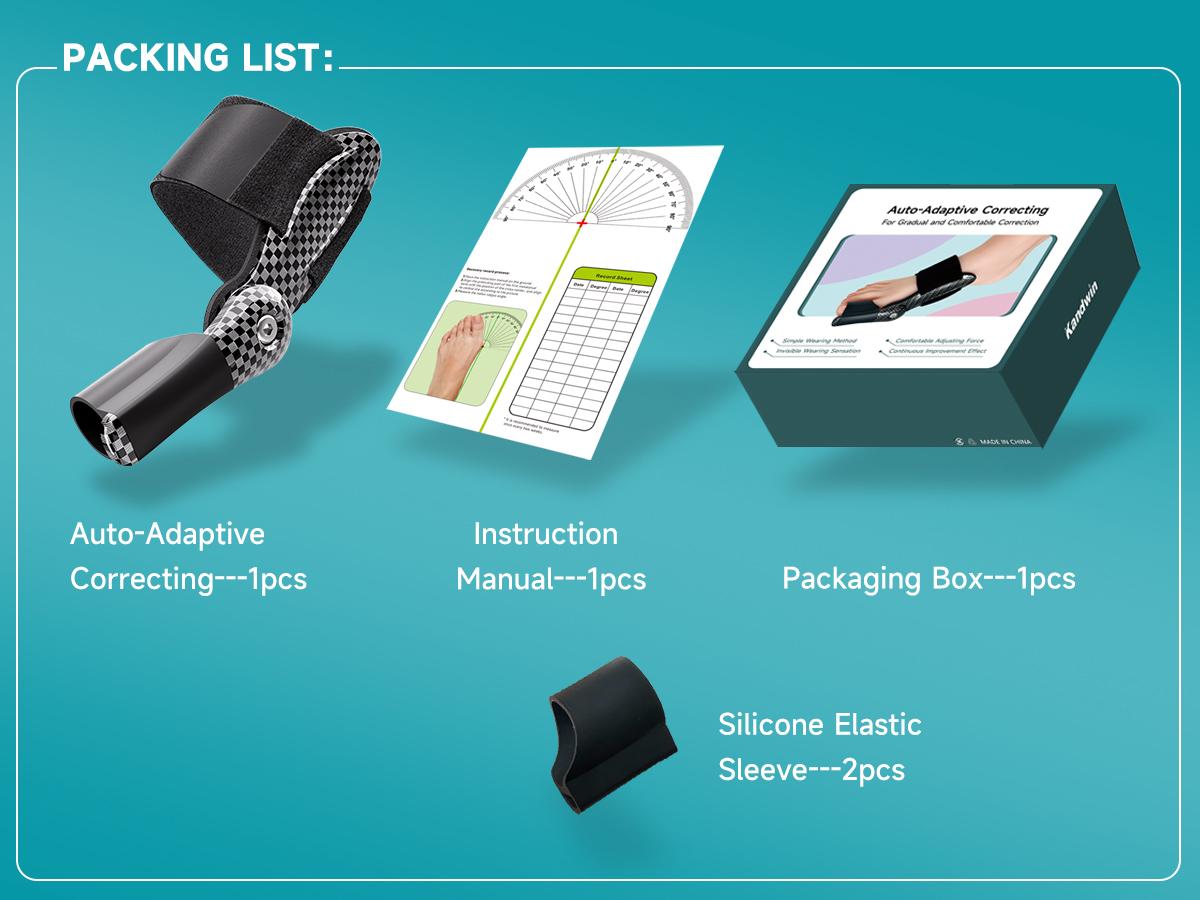 Bunion Corrector for Women Men Big Toe: Auto-Adaptive Bunion Relief for Big Toe Straightener - Orthopedic Bunion Splint for Pain Relief - Hallux Valgus Correction for Day/Night Support