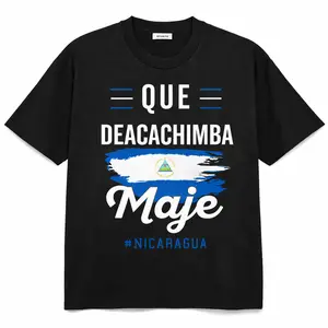 100% Cotton Unisex Nicaragua Flag Camiseta Nicaraguan Nicoya Pinoleros Nica T-Shirt
