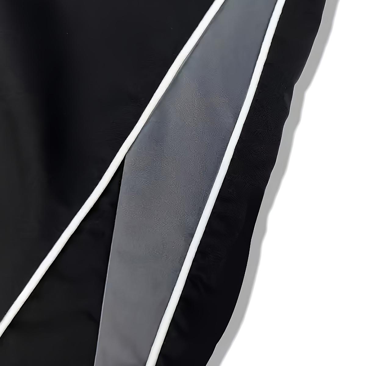 Men’s Street Style Joggers – Lightweight Polyester Sweatpants with Side Stripe, Pockets & Drawstring Waist, Black & Gray Casual Athletic Pants for Everyday Wear, Streetwear Joggers | Drawstring Waistband | Glossy Finish