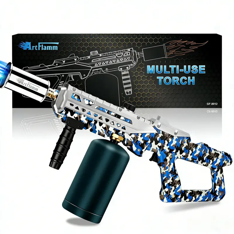 ARTFLAMM Powerful Propane Torch Gun, Multi-use Torch With Adjustable Flame, Blow Torch for Campfire, Fire Pit Starter, Fun Gift (Propane Tank Not Included) fathersdaygift