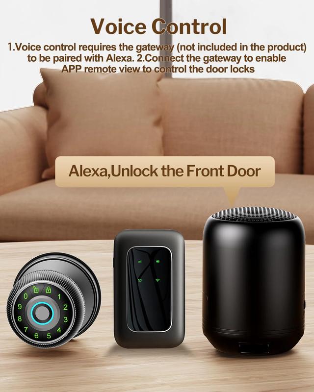 Smart Fingerprint Door Lock with Keypad Control HOUMICA