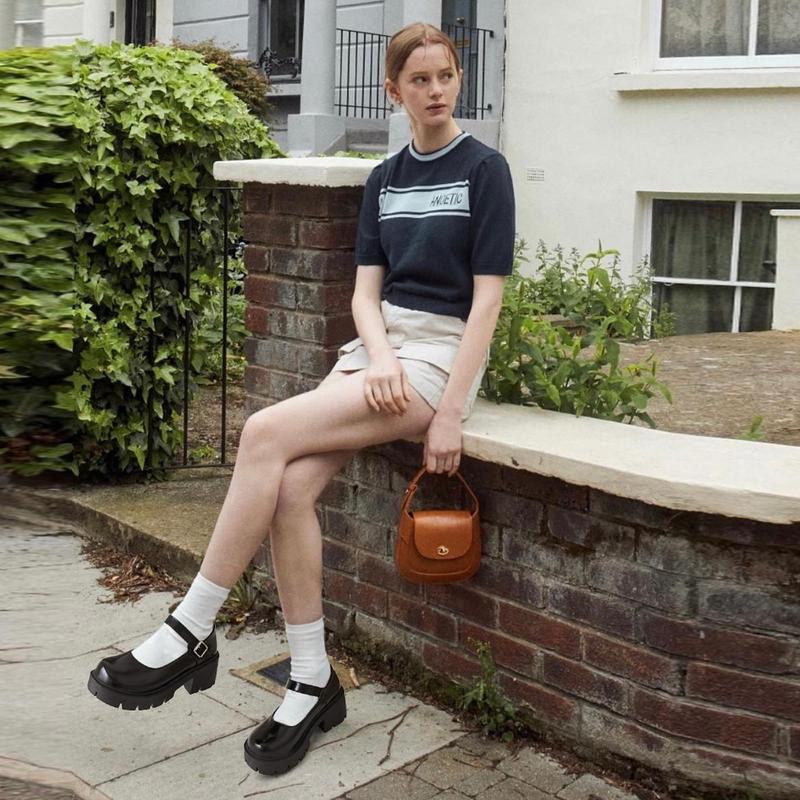 Mary Janes Shoes PlatformDress Low Heel Chunky Pumps Round Toe AnkleStrap Pumps Shoes '90s retro Oxfords Mary Janes Shoes PlatformDress Low Heel Chunky Pumps Round Toe AnkleStrap Pumps Shoes '90s retro Oxfords