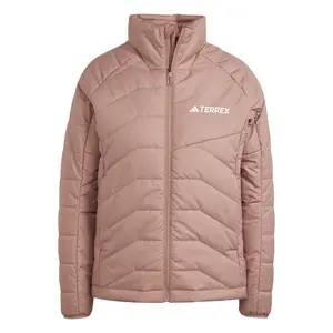 adidas Womens Terrex Multi Synthetic Insulated Jacket Athletic Outerwear Casual - Pink