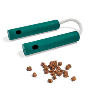 Woof Nomchucks - Dual Puzzle Feeder Enrichment Dog Toy and Tug Toy with 3 Interactive Zones - Designed With Long-Lasting Nylon Rope and Natural Rubber