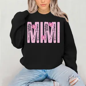 Mimi Crewneck Sweatshirt Gildan Everyday Style Super Soft Unisex Fit Streetwear Graphic Top warm Christmas Gift for her Womenswear Casual Printed Long Sleeved