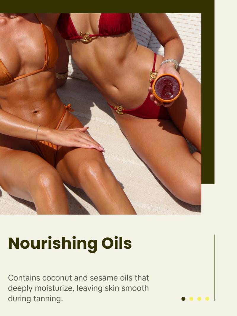 Carroten Intensive Tanning Gel | Browning Tan Accelerator | Non-Greasy, Water-Resistant with Carrot and Coconut Oil | Vitamin A & E For Moisture & Hydration | Made in Greece | 5 Fl Oz