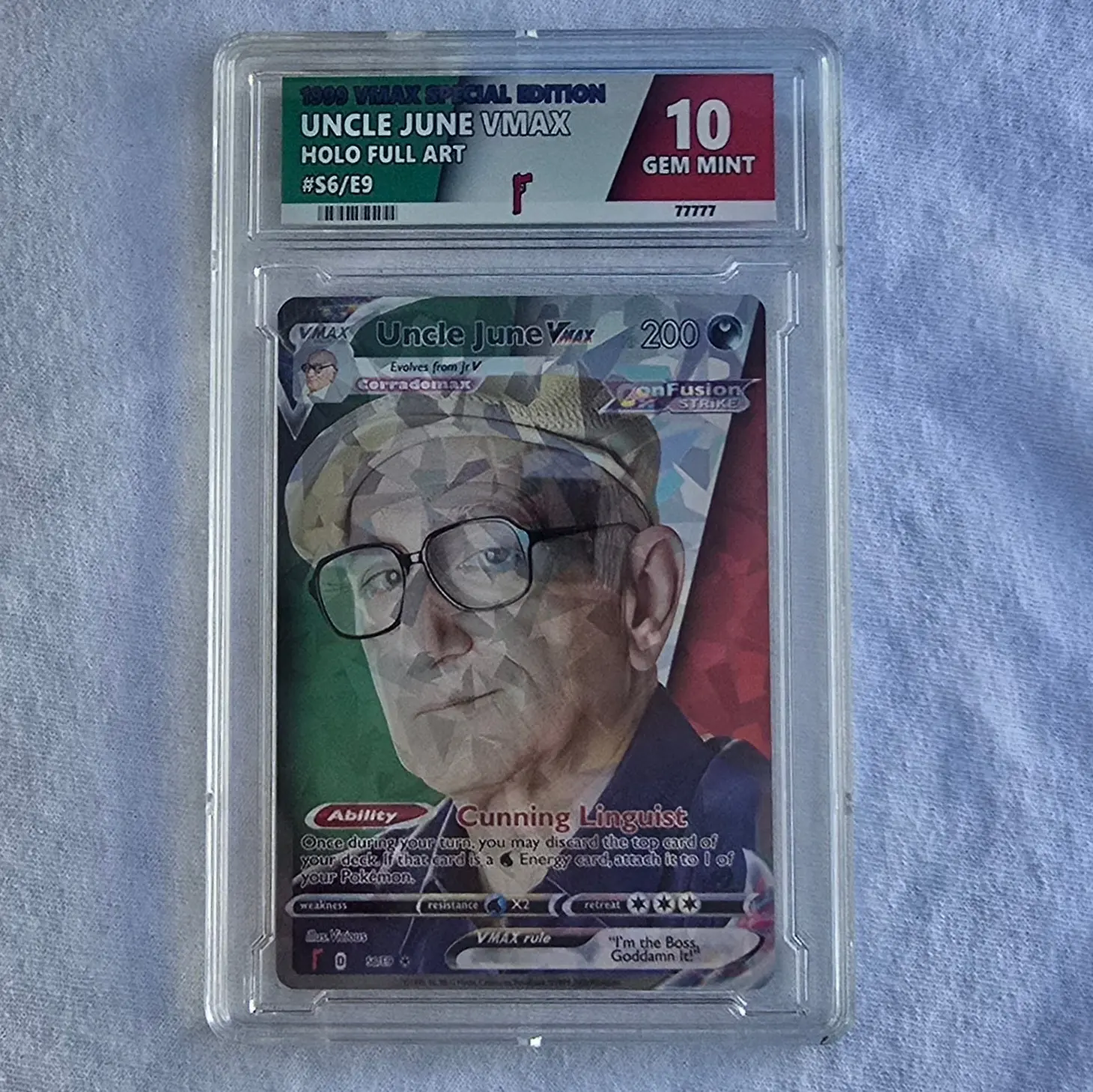 Uncle June Pokemon Card w/ Custom Slab - The Sopranos - Uncle Jr - TikTok  Shop