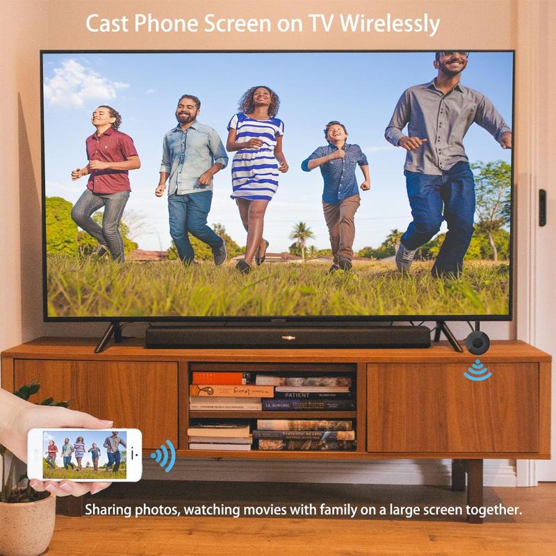 1080P Wireless Screen Mirroring Device - WiFi HD Screen Casting Adapter, HDMI Streaming Stick, Mobile Live Streaming Casting Tool