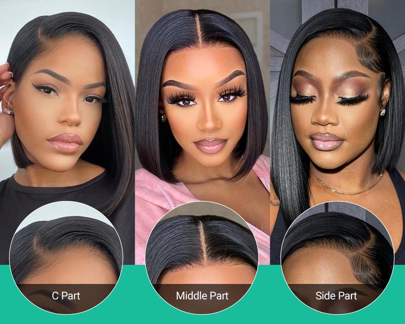 Asteria Hair 7x5 Ready To Go Straight Bob Wig Pre Cut Lace Front Bob Wig Human Hair Glueless Wig Asteria Hair 7x5 Ready To Go Straight Bob Wig Pre Cut Lace Front Bob Wig Human Hair Glueless Wig