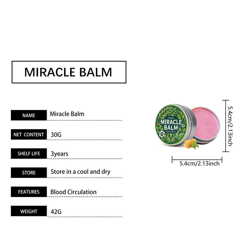 Senzio Miracle balm Leg care cream - Gentle Formula for All Skin Types, Soothes Swollen Legs and Relieves Muscle Discomfort (1.05oz)