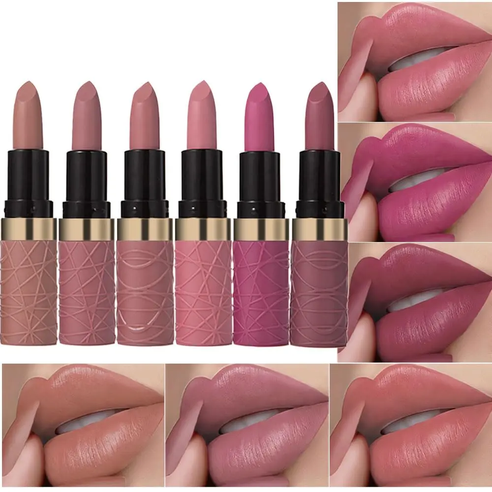 Rose Red Purple Matte Lipstick Set for Women Long Lasting Waterproof Moisturizing Lipsticks for Older Women 24 Hours Lip Stick Lip Stain Makeup Gift Kit,Lip Makeup