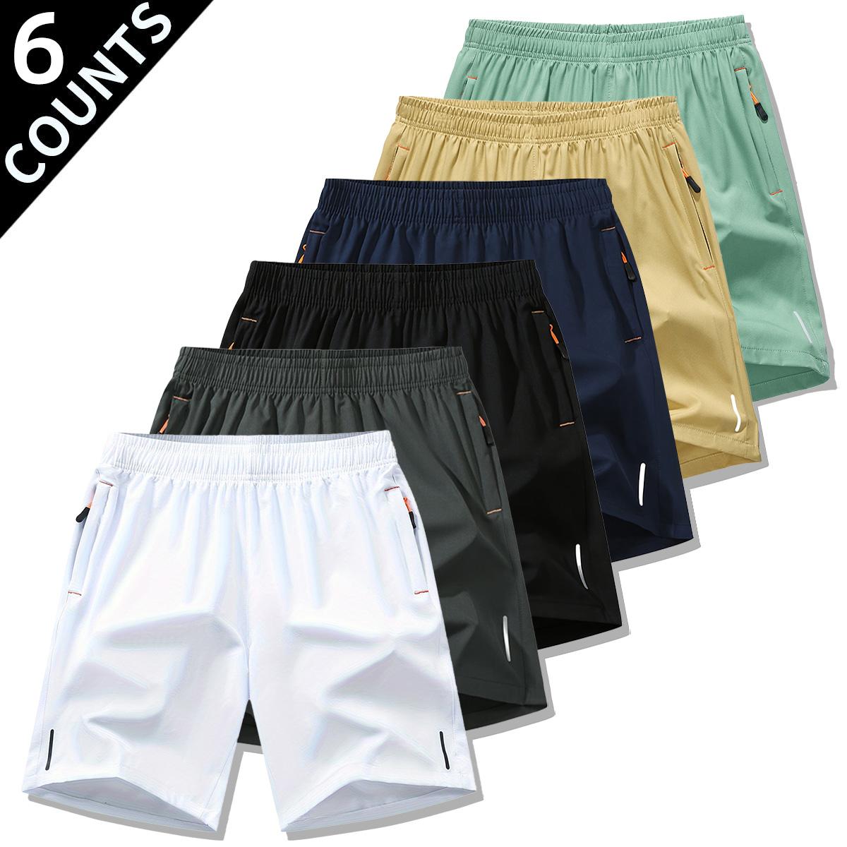 6-piece set shorts for men Summer men's casual quick drying shorts, sports and casual jogging, breathable and loose bottom shorts tiktok shop deals  5 sense gifts for him  Plain Beige Menswear Tropical SpringStatements