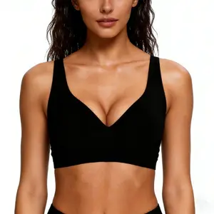 Jelly Wireless Womens Comfortable Wireless Bras Push Up Bralettes Seamless Tshirts Bras Deep V Everyday Bras Women's Seamless Wireless T-Shirt Bra women soft intention Leopard front clasp Bras