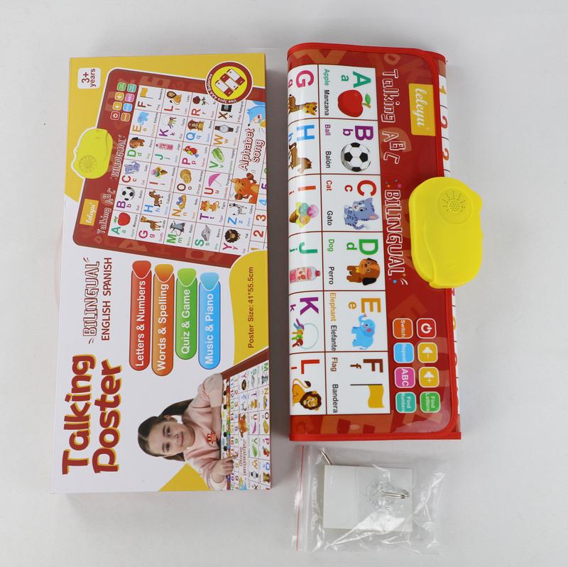 Interactive Bilingual Learning Poster for Toddlers 1–6 | English/Spanish Talking Wall Chart | ABCs Numbers Animals | Songs + Piano,Valentine Gifts for Kids Interactive Bilingual Learning Poster for Toddlers 1–6 | English/Spanish Talking Wall Chart | ABCs Numbers Animals | Songs + Piano,Valentine Gifts for Kids