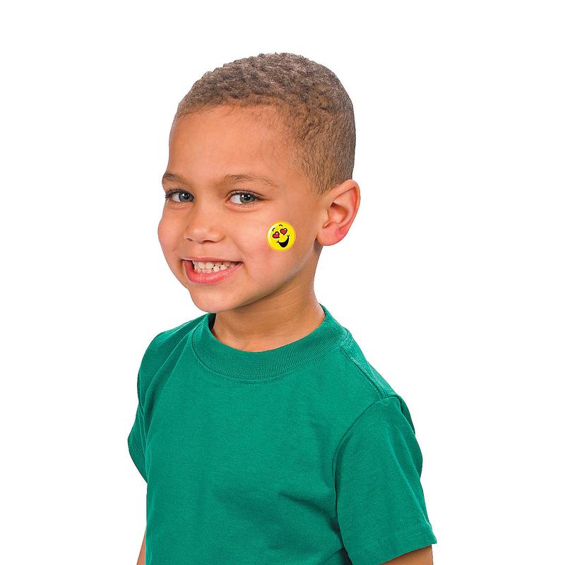 Bulk 72 Pc. Emoji Temporary Tattoo Assortment