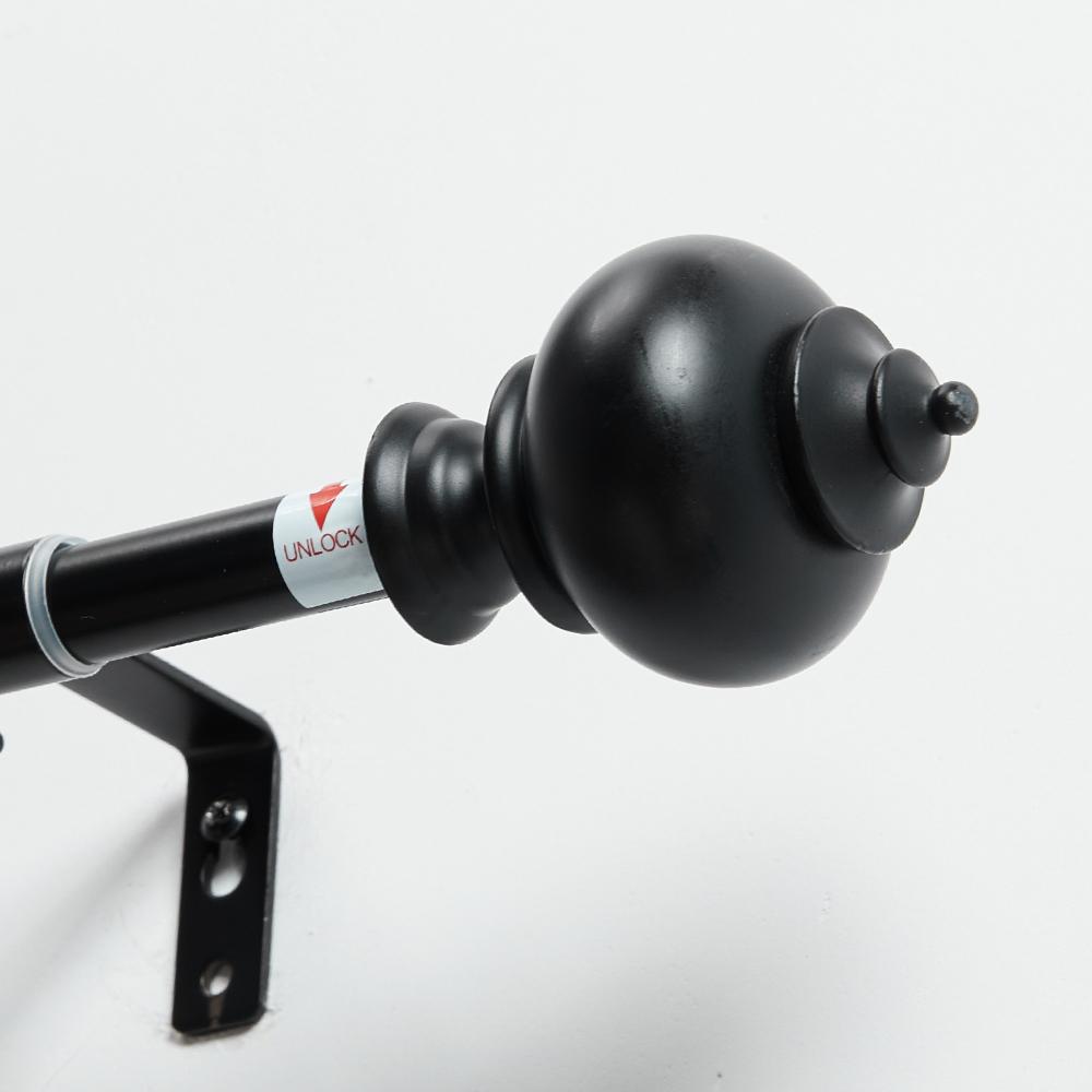 Curtain Rod — Deconovo Decorative Adjustable Single Window Curtain Rod Set showerrod