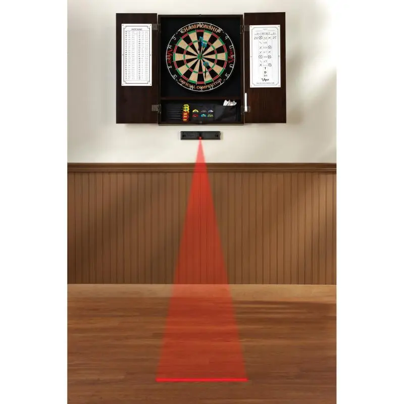Viper Lighted Dart Throw Line - Black Design, Compact Size, Red Light for Enhanced Visualization Mount Convenience Adjustable