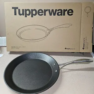 Chef Series II pans - 12" griddle, 8" skillet, 7 L stockpot,  non stick PFOA free cast hollow handle stainless steel, hard anodized aluminium, Eterna anti stick coating up to 450 degrees Oven Metal Lightweight