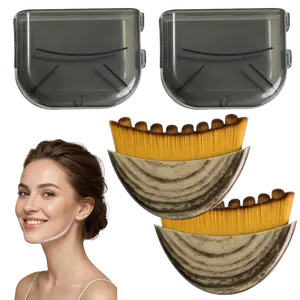 Face Lymphatic Contour Brush for Jawline, Dry Brushing Massager for Lymphatic Drainage & Facial Relaxation, Precise Skin Fit