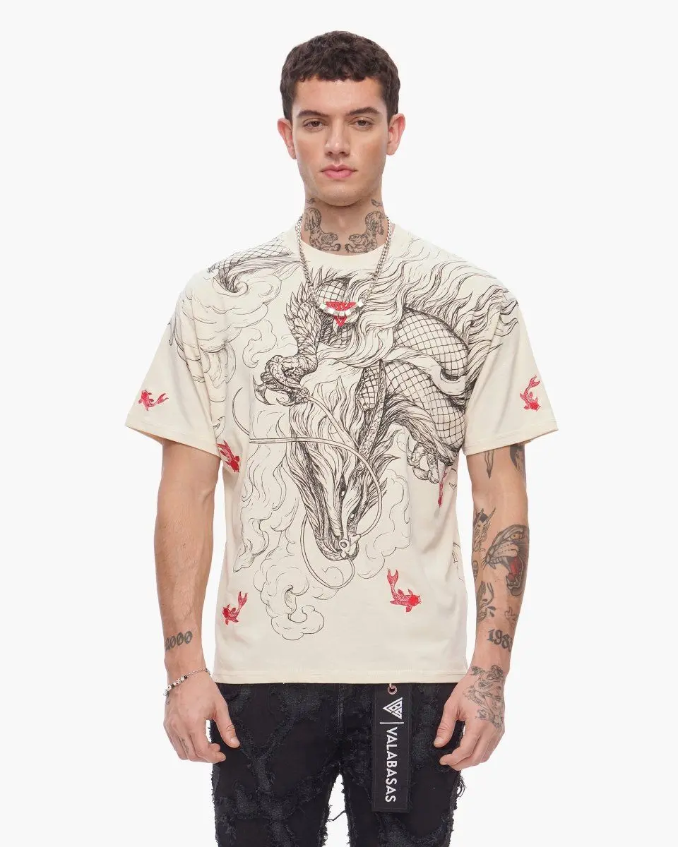 Valabasas Mythic Flow Tee Beige