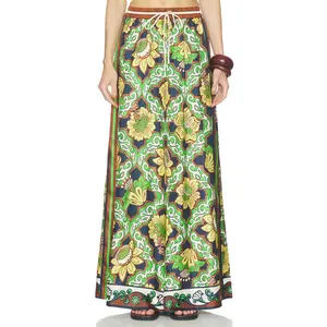 Alemais Liana Silk Palazzo Pant in Multi