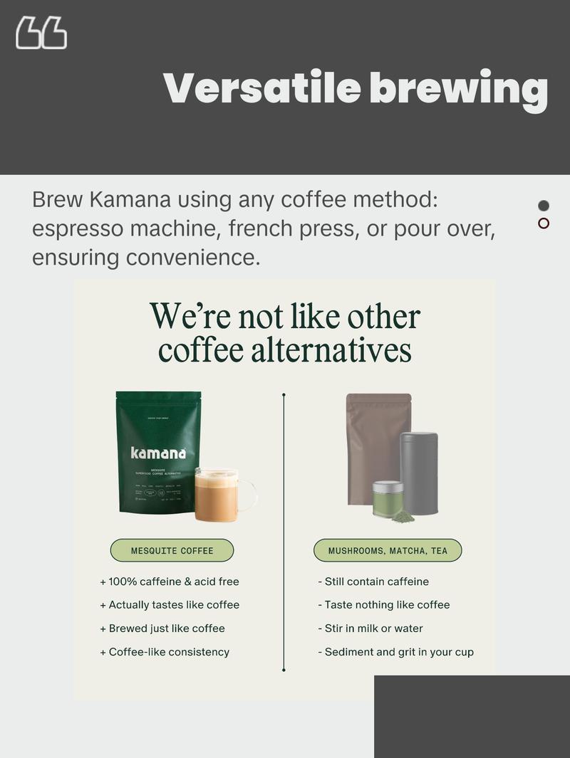 Kamana Mesquite Superfood Coffee Alternative (10oz) Beverage Flavor Kamana Mesquite Superfood Coffee Alternative (10oz) Beverage Flavor