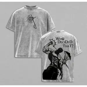 Escanor Shirt, The Seven Deadly Tee, Sins T-Shirt, Nanatsu no Taizai Shirt, Washed Shirt, Gift For Anime Lover, Meliodas Shirt, Lord Escanor Shirt, Anime Graphic Unisex Cotton Tee