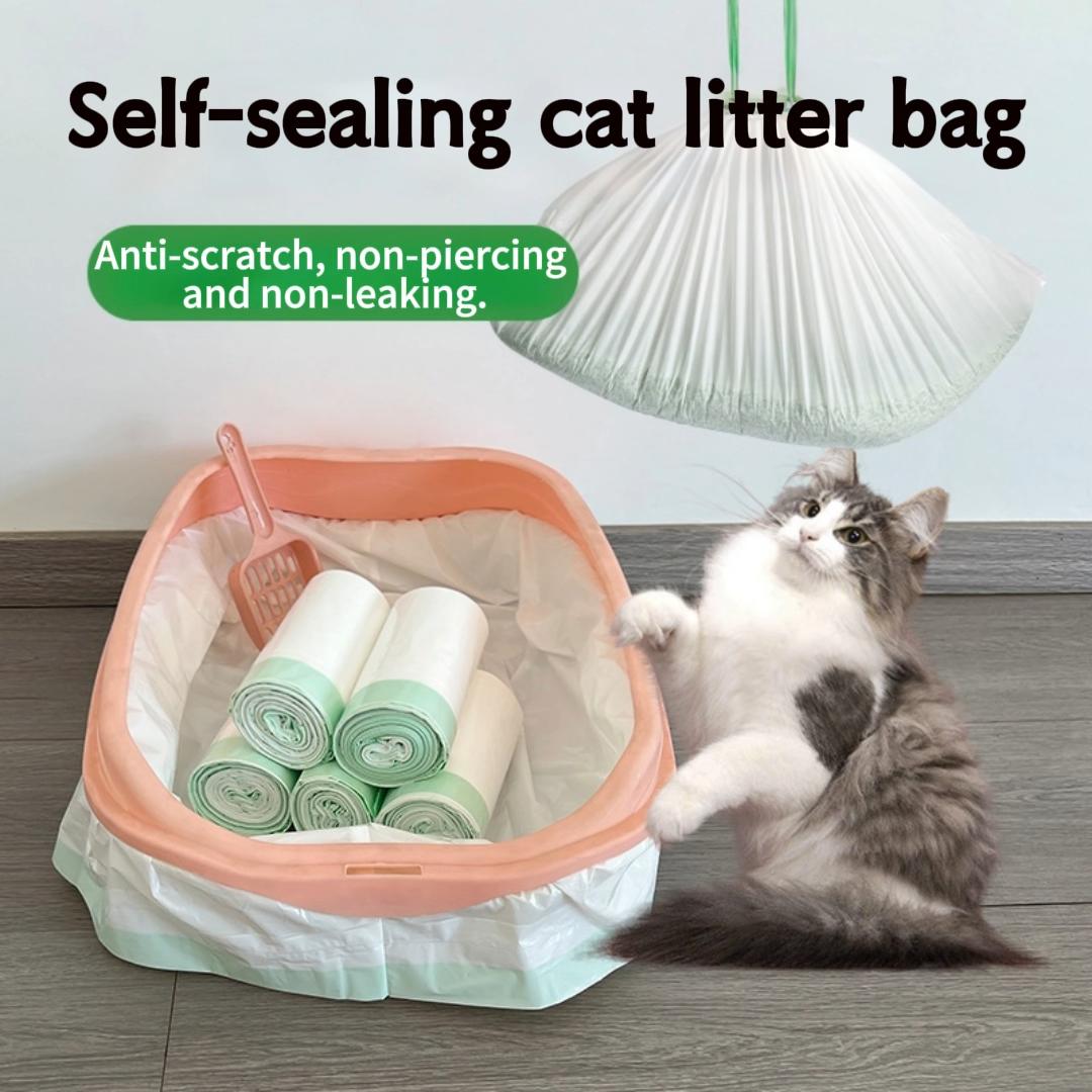80-Pack Cat Litter Bags: Perfect Fit for Autoscooper 11 & Neakasa M1 Self-Cleaning Boxes #CatLitterHacks #PetEssentials #LitterBoxGoals