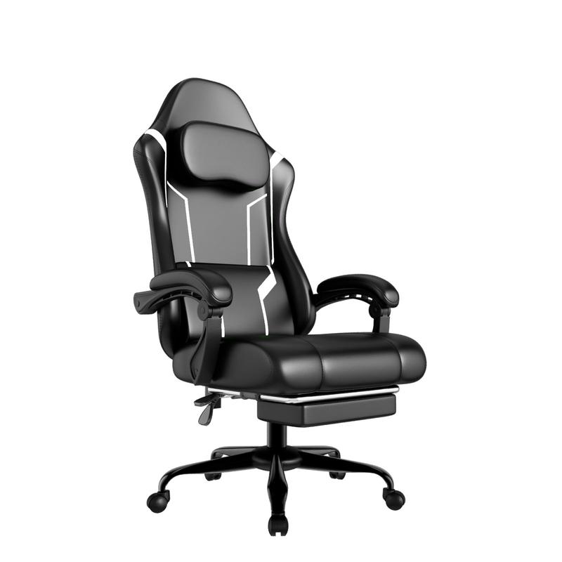【Bellemave】Racing Video Backrest and Seat Height Recliner Gaming Office High Back Computer Ergonomic Adjustable Swivel Chair, Without footrest